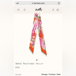 Hermes Danse Pacifique twilly